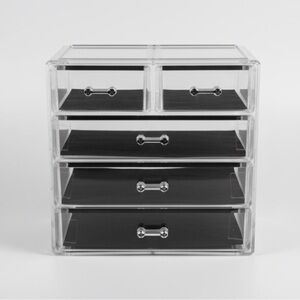 Clear Acrylic Makeup Organizer with Drawers